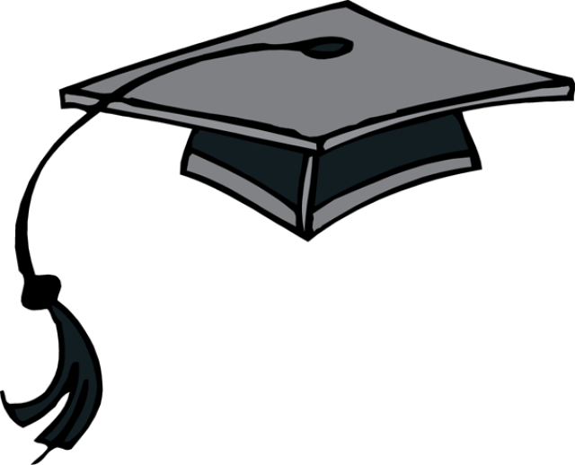Graduation Hat Flying Graduation Caps Clip Art Cap - Oak Ridge High School Graduation 2015 (640x518)
