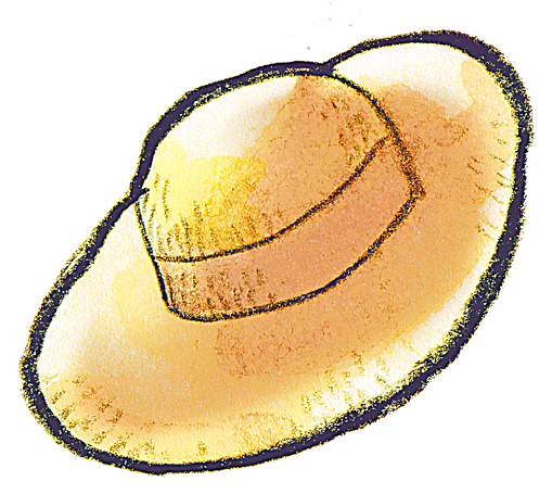 Sun - Hat - Clipart - Draw A Straw Hat (512x512)