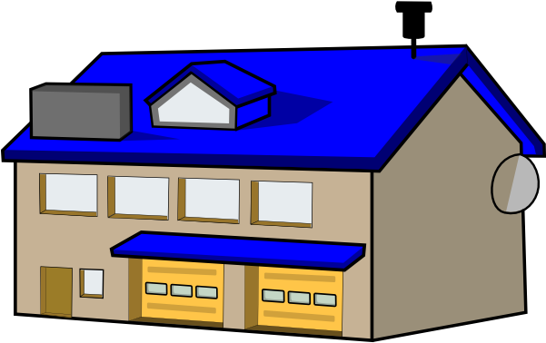 Police Station Clip Art - Fire Station Clip Art (600x457)