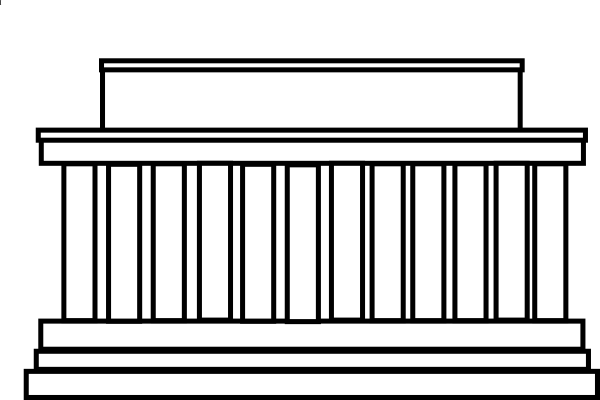 Building Clipart Lincoln Memorial - Building (600x400)