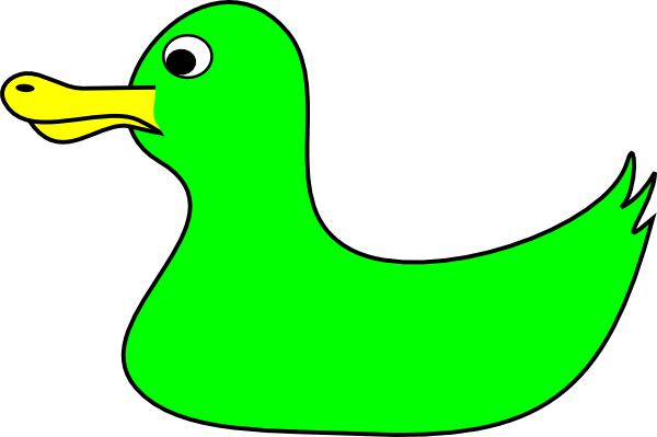 Green Duck Clip Art At Clkercom Vector Online - Green Duck Clip Art At Clkercom Vector Online (600x399)