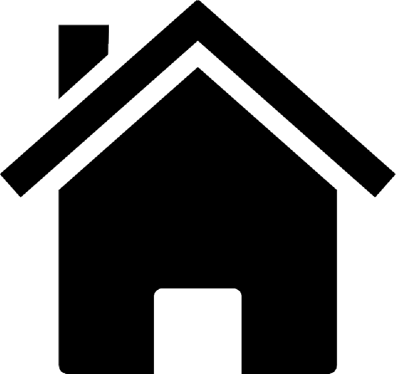 Home House Silhouette Icon Building - Transparent Background Home Icon (800x756)