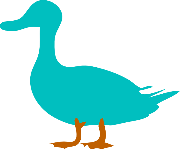 Duck Clip Art - Duck Silhouette (600x498)