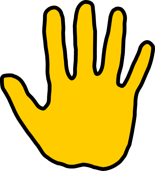 28 Collection Of High Five Clipart Png - Five Fingers Clip Art (540x594)
