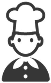 Black & White - Black And White Chef Clip Art (313x399)