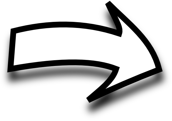 White Curvy Arrow Clip Art At Clker - White Arrow Png (600x420)