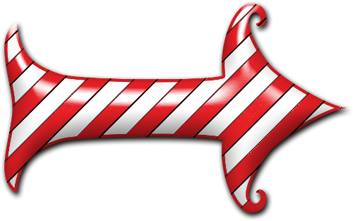 Arrow Clipart Christmas - Candy Cane Arrow Clipart (500x313)