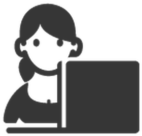 Black & White - Receptionist Clipart Black And White (467x399)