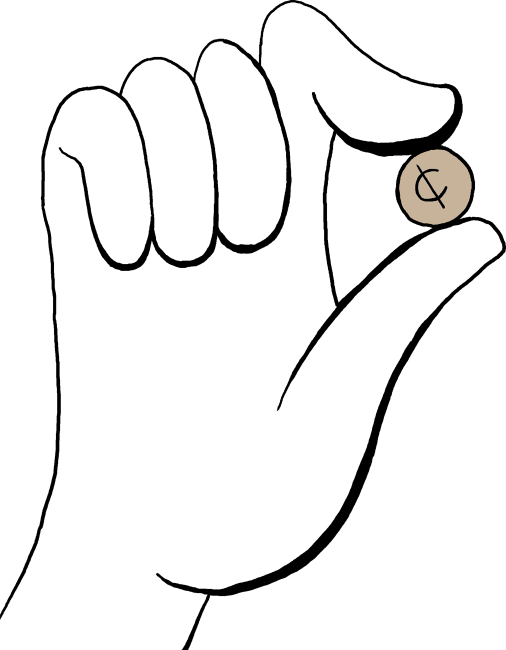 A - Cartoon Hand Holding Something (1012x1300)