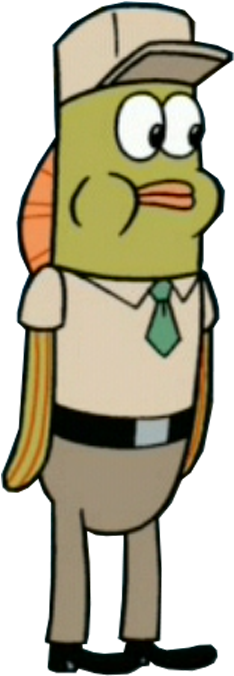 Bikini Bottom Prison Guard - Prison Guard Png (320x686)