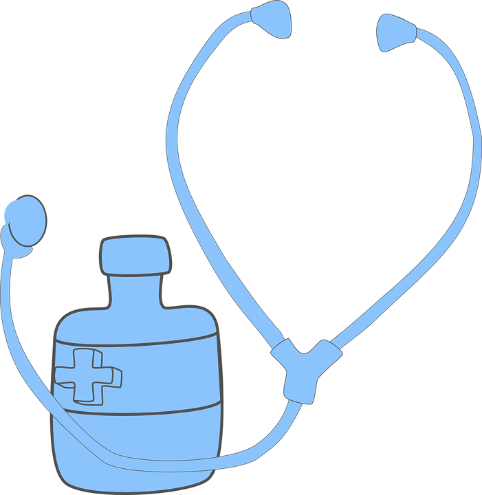Stethoscope, Doctor, First Aid, Medicine - Estetoscópio Veterinário Clipart Fundo Preto (701x720)