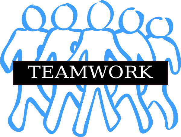 Teamwork Free Content Clip Art - Easy To Draw Group Of People (600x454)