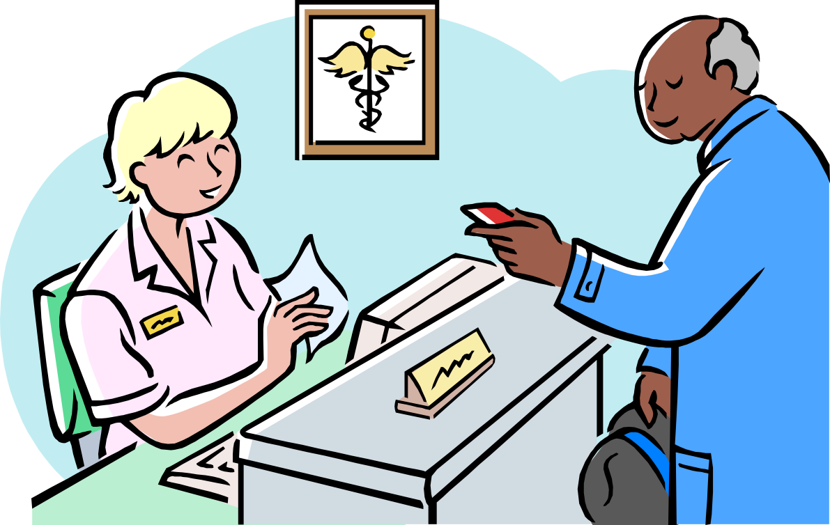 Doctor Receptionist Clipart - Talk To A Receptionist (1191x754)