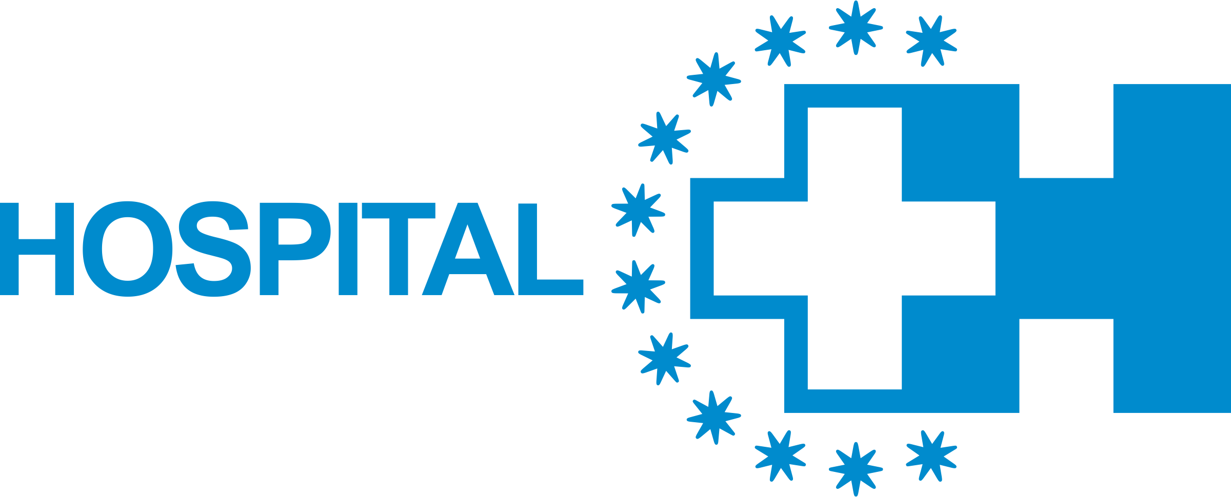 Hospital Clip Art - Logotipo De Un Hospital (2400x970)