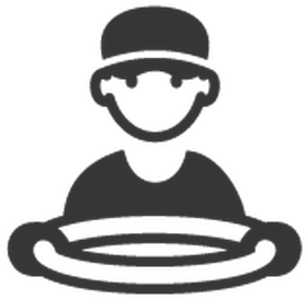 Black & White - Driver Icon Black And White (352x399)