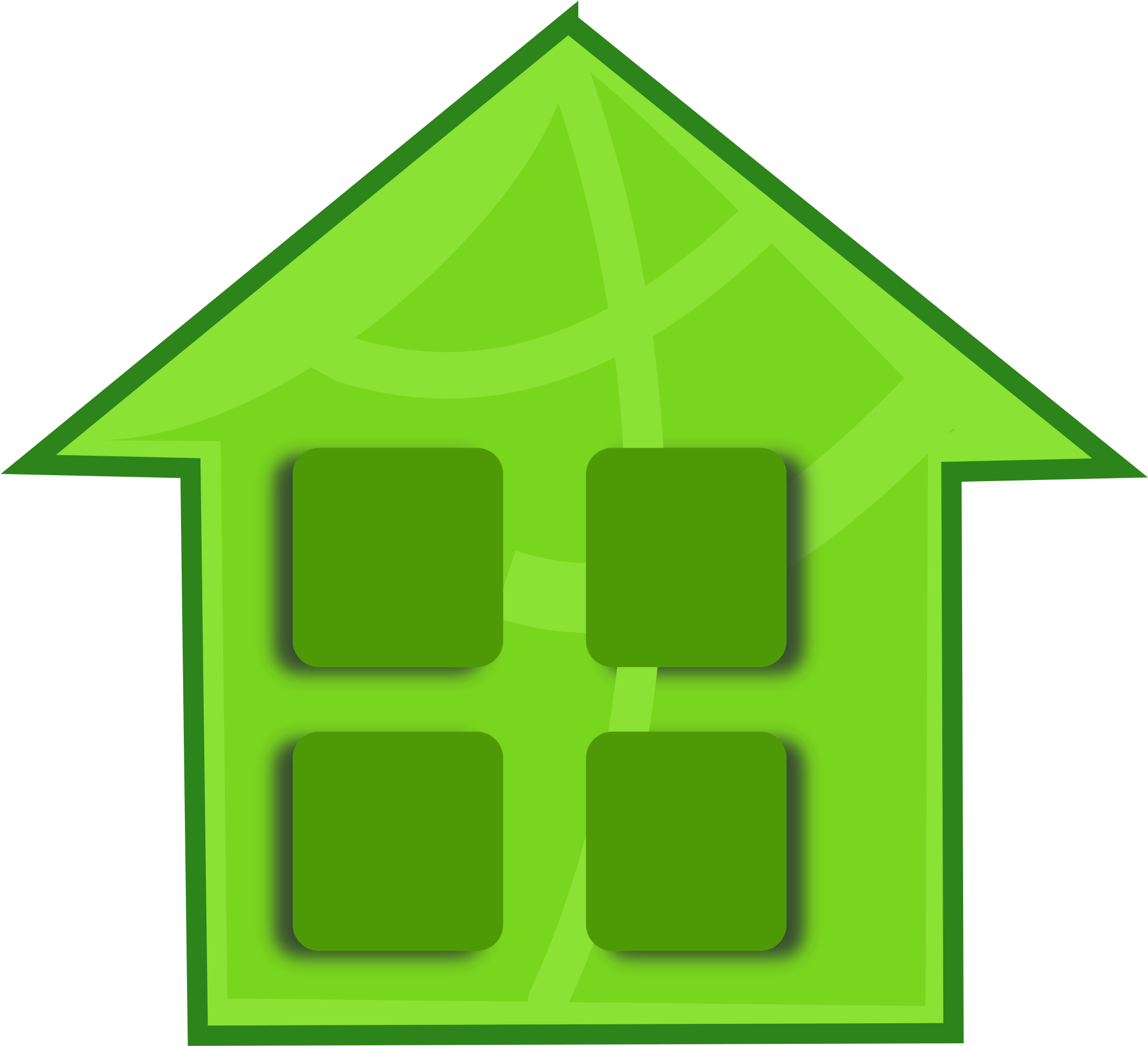 Building Icon Clip Art Download - Greenhouse Graphics (2400x2400)