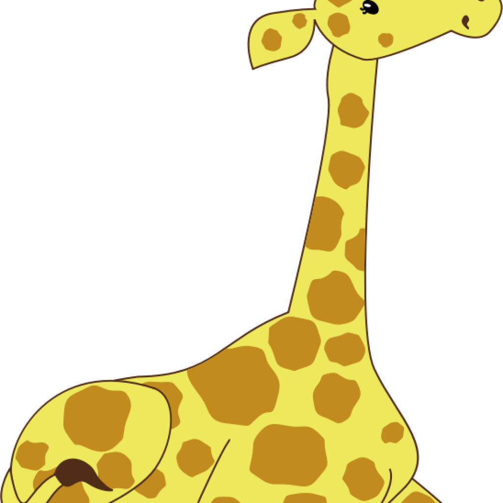 Giraffe Clip Art Free Free To Use Public Domain Giraffe - 3drose Lsp 204374 2 Print Of Resting Giraffe On Orangey (1024x1024)