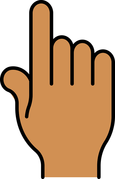 Finger Clipart Clicking - Pointing Finger Clip Art (822x1280)