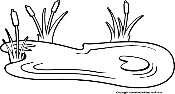 Ponds Clipart Free Download Clip Art On Wikiclipart - Clip Art Pond Black And White (561x303)