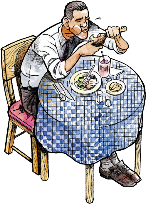 Macarthur's Restaurant 5412 W - Cartoon (600x762)