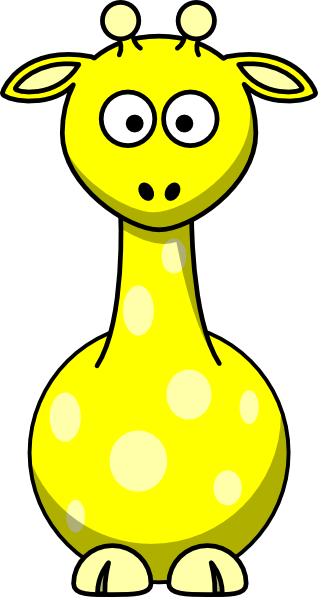 Giraffe Clipart Yellow Giraffe - 3drose Giraffe With Giraffe Print Ceramic Mug, 15-ounce (318x597)