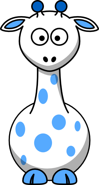 Cartoon Giraffe Clipart - Cartoon Giraffe (318x597)