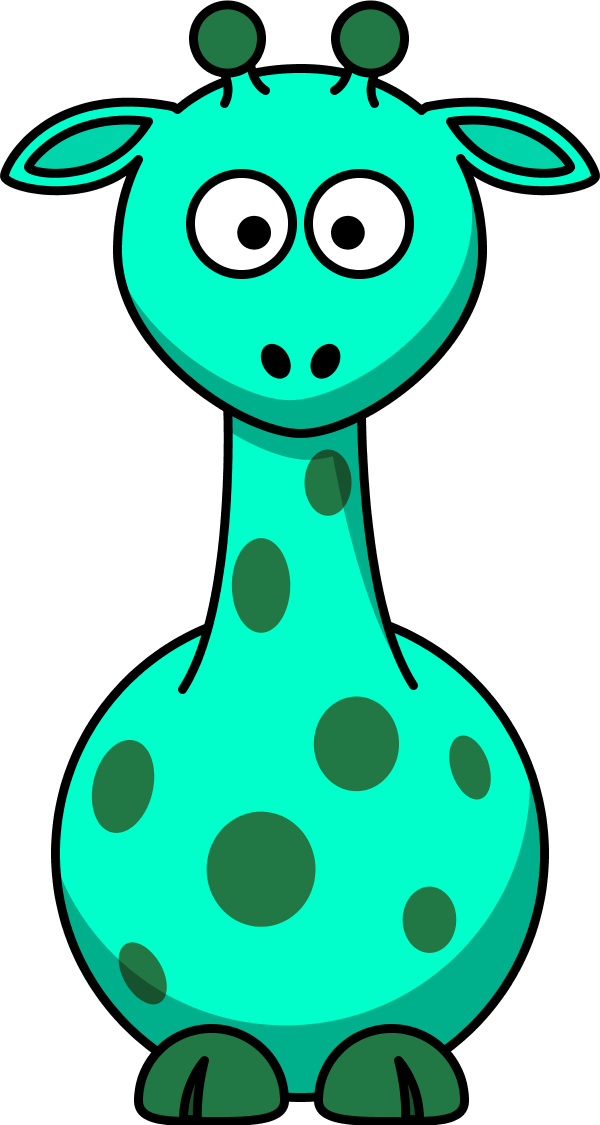 Giraffe Cartoon Picture - Cartoon Giraffe (600x1125)