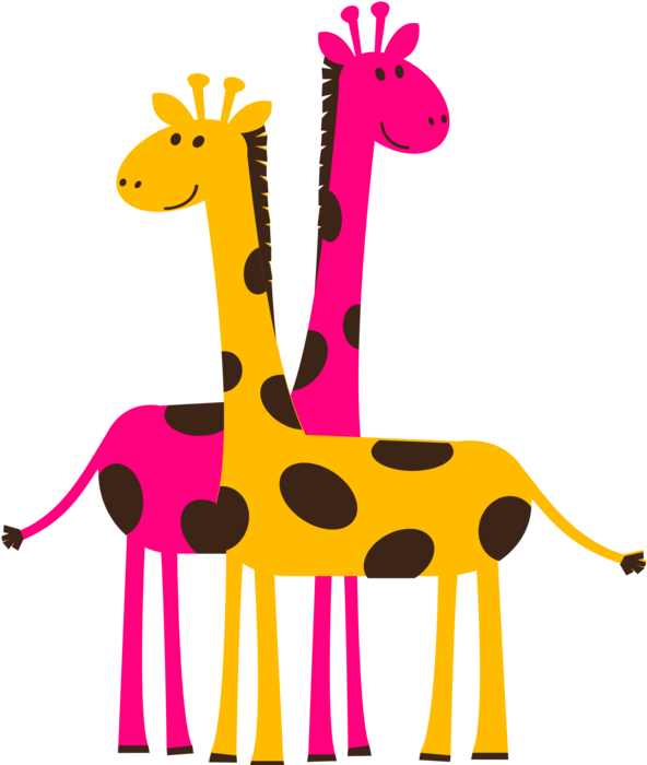 Pink Giraffe Cliparts - Pink Giraffe Clipart (700x700)