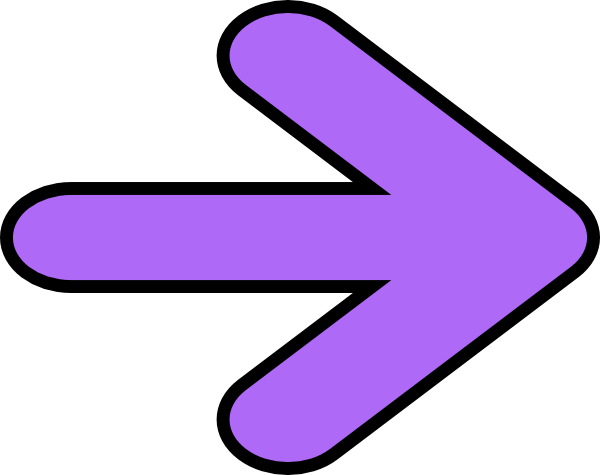 Right Arrow Purple Hi Clipart - Purple Arrow Clipart (600x475)