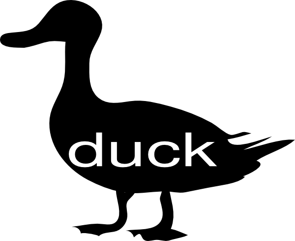 Duck Silhouette (600x489)