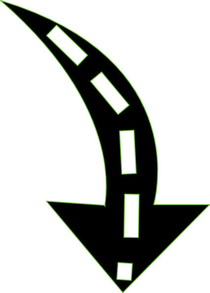 Image Of Rounded Arrow Clipart - Clip Art (426x594)