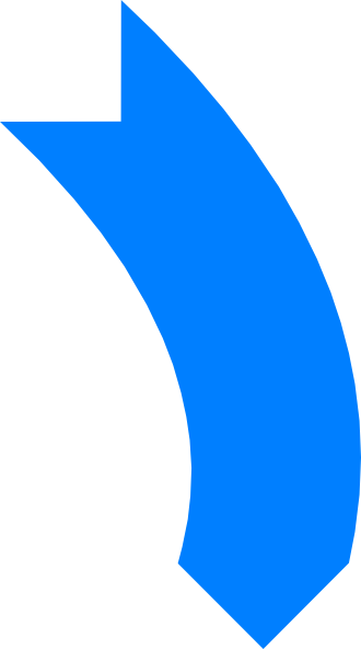 Blue Curved Arrow Clip Art - Blue Curved Arrow Vector (480x862)