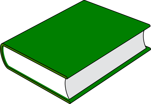 Clip Art Book Green (600x413)