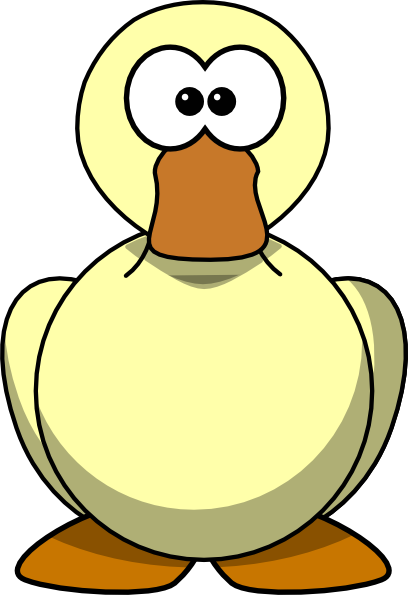 Cartoon Duck Big Eyes (408x595)