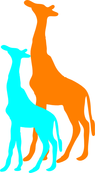 African Giraffe Silhouette (324x589)