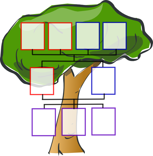Totetude Family Tree Three Kids Clip Art At Clker - Tree Clip Art (588x597)