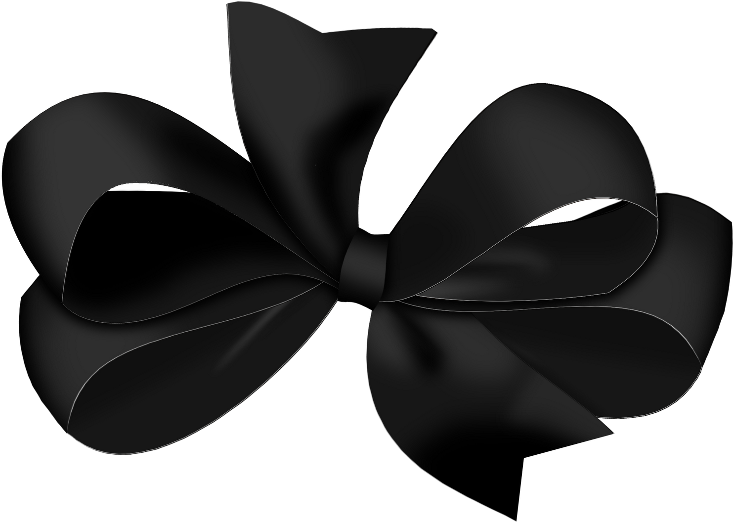 Black Bow Transparent Background (1600x1063)