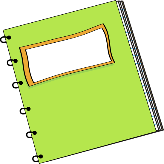 Label - Clipart - Notebook And Pencil Clip Art (549x550)