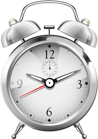 Silver Alarm Clock Png Clip Art - Meat Thermometer,zebre Instant Read Super Fast Accurate (355x500)