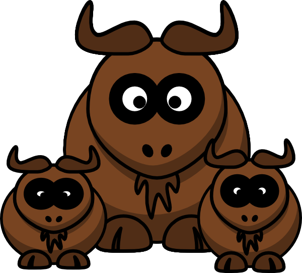 Amimal Family Clip Art (600x542)