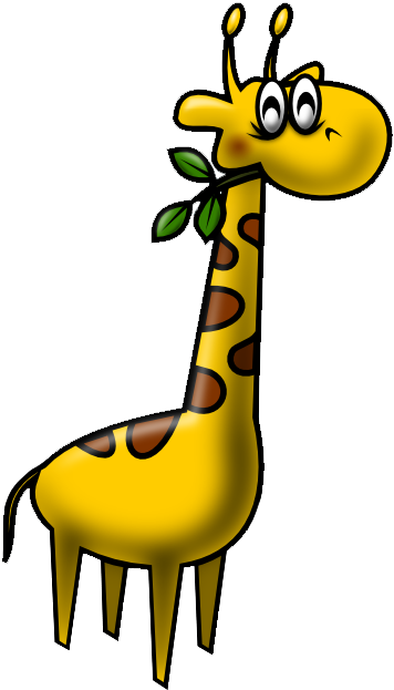 Giraffe Clip Art - Alphabet (397x680)