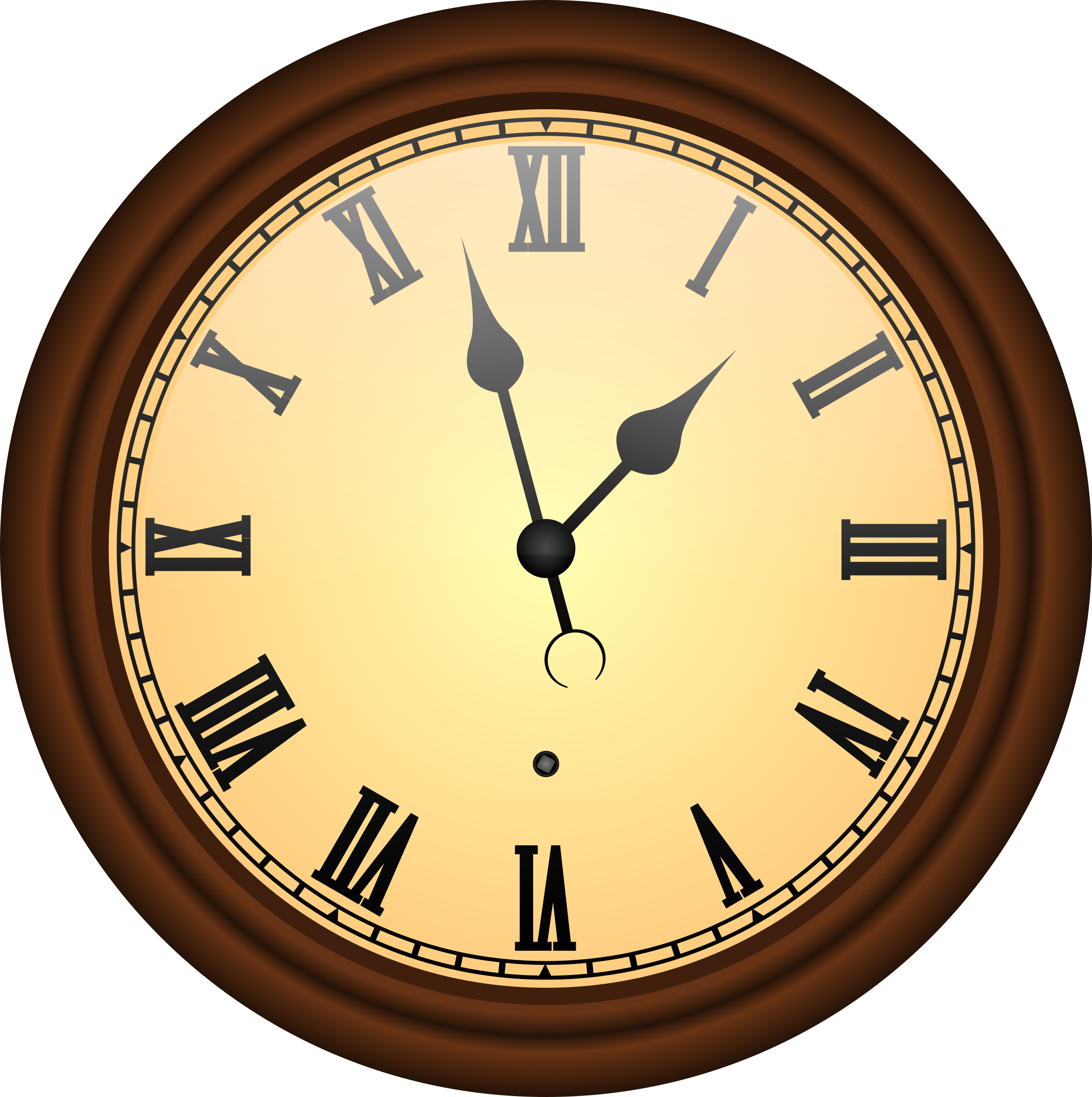 Big Clock Cliparts - Old Clock Png (2388x2400)