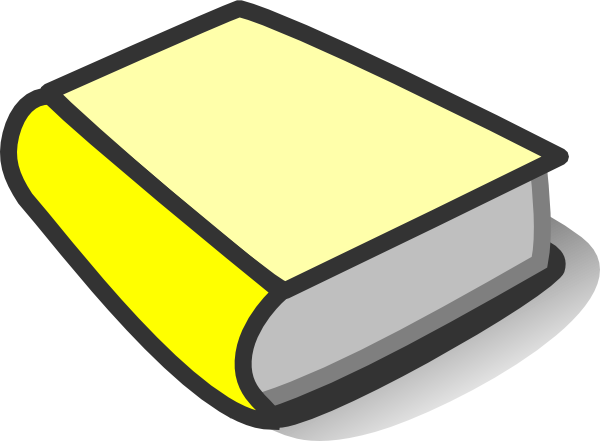 Yellow Book Clipart - Yellow Book Clipart (600x441)