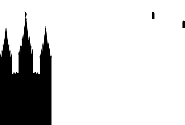 Lds Temple Clip Art At Clker Com Vector Clip Art Online - Salt Lake Temple Silhouette (600x408)
