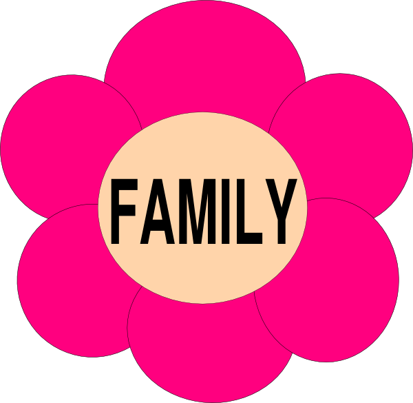 Pink Family Clip Art (600x585)
