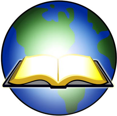 Image Open Bible Glowing Before Earth Clip Art And - Open Bible Clip Art (400x382)