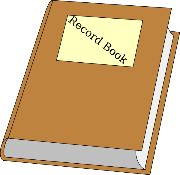 Record Book Clip Art At Clker Com Vector Online Clipart - Record Book Clip Art (600x584)