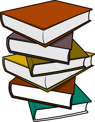 Book Clip Art - Pile Of Book Clipart (329x423)