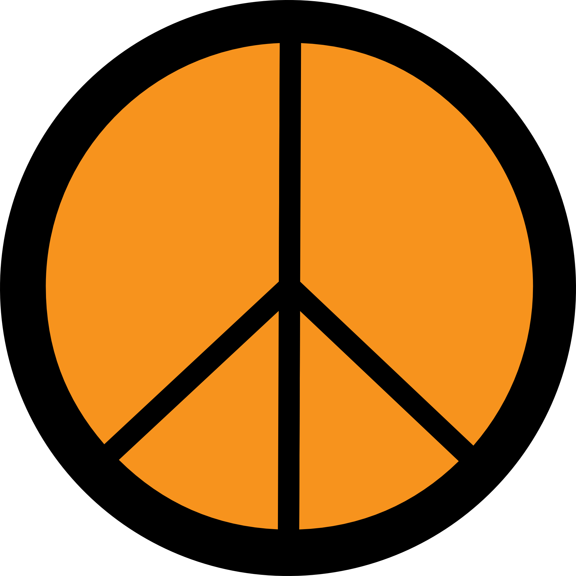 Peace Sign Art Clipart Image - Symbols For Cesar Chavez (1979x1979)