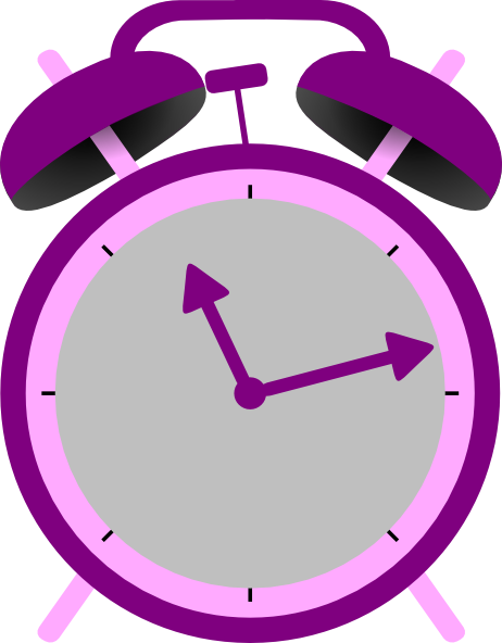Pix For Colorful Clock Clip Art - Working Too Many Hours (462x592)